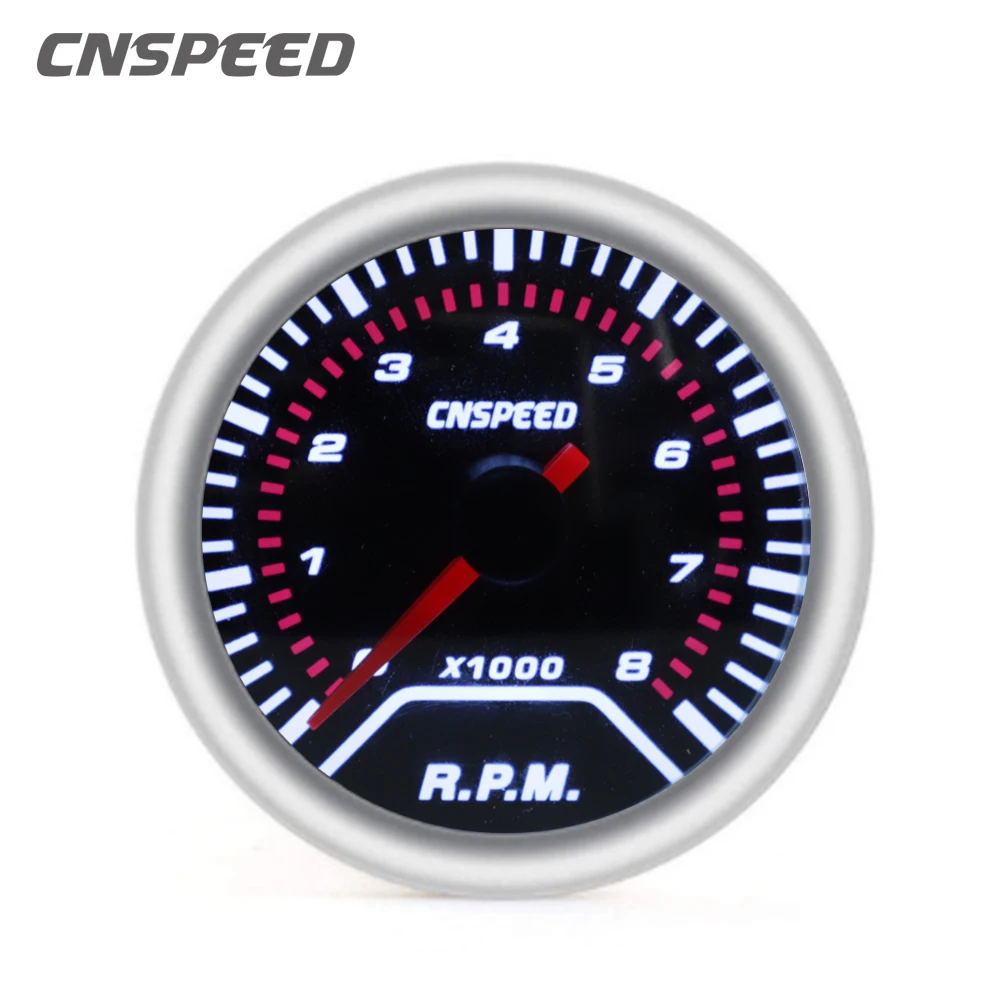 Тахометр CNSPEED 52 мм измеритель оборотов в минуту дымовой объектив 0 8000 Стайлинг