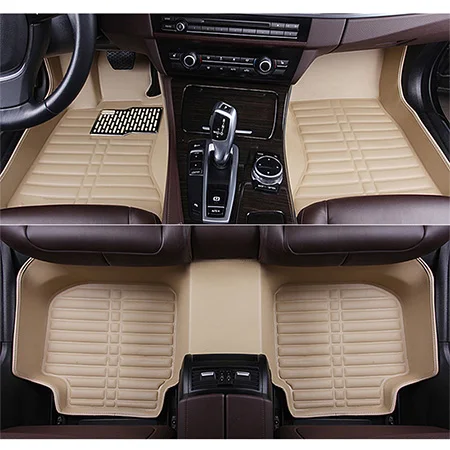 Новые Индивидуальные автомобильные коврики для Honda все модели CRV XRV Odyssey Jazz City crosstour городская видеокамера сrider vezel fit Accord автомобильные коврики - Название цвета: Beige