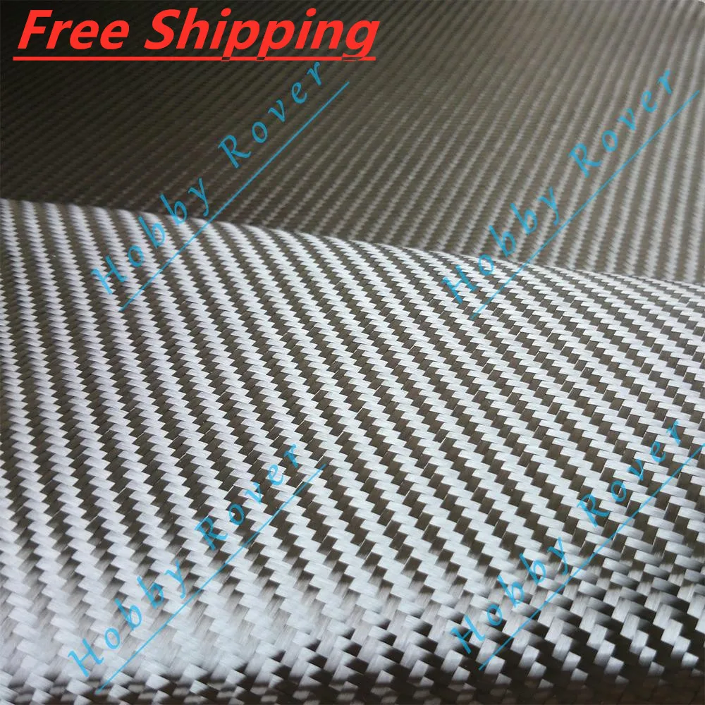 

Free shipping [Grade A] 3K 200gsm 2x2 twill Real Carbon Fiber Cloth Carbon Fabric 20" / 50cm width
