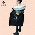 Детская зимняя куртка, зимняя верхняя одежда для девочек, теплое пальто, верхняя одежда для детей Одежда для детей детская утепленная парка на возраст от 4 до 12 лет, 13 лет, одежда