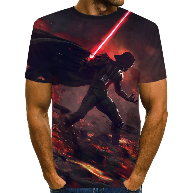 Новейшая модель 3D печатных футболка Star Wars Для мужчин женщин летние шорты с