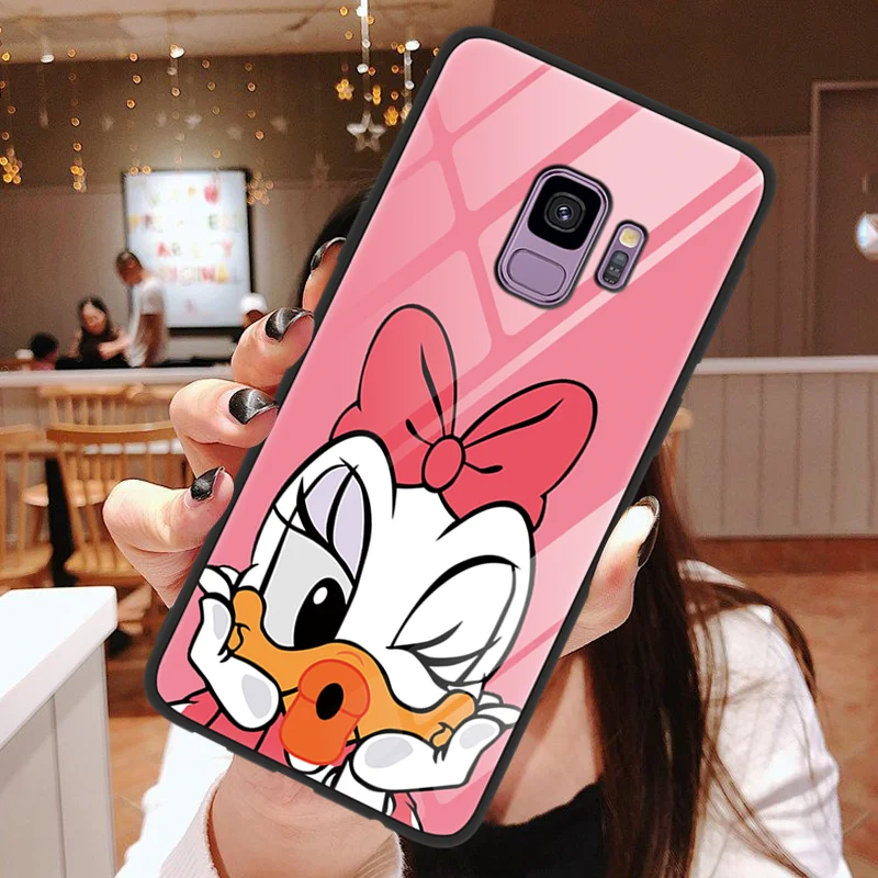 dasi Закаленное Стекло ТПУ чехол для samsung Galaxy J7 Prime J5 J4 J6 A6 A8 A7 Note 8 9 10 Pro S8 S9 S10 плюс A40 A70 A50 крышка - Цвет: dasi