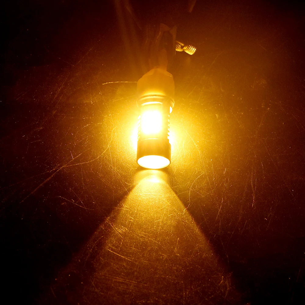 

FORAUTO 2pcs T20 7440 W21W 7443 W21/5W 12V LED Bulbs Car DRL Tail Brake Light Auto Signal Lamps 21SMD 2835 White Red Yellow