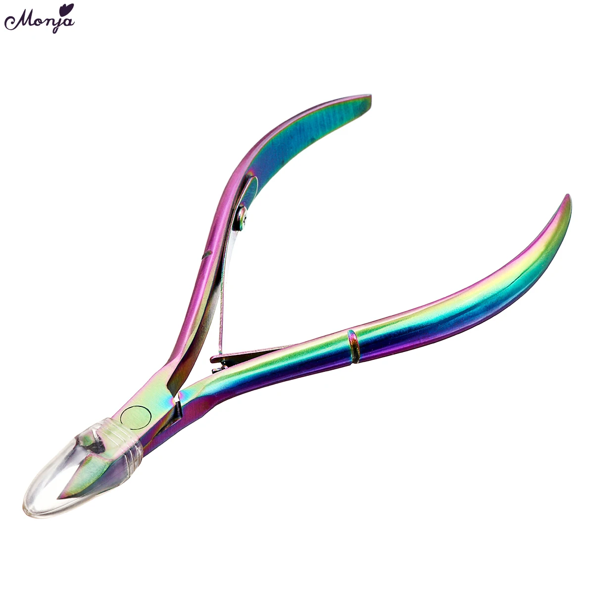 Monja дизайн ногтей из нержавеющей стали покрытие Радуга щипчики для кутикулы