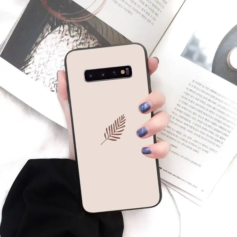 

Simplicity plant Phone Case Black For Samsung S5 6 6Edge 7 8 9 10 10Lite 10Plus 20 20lite 20Ultra Cases