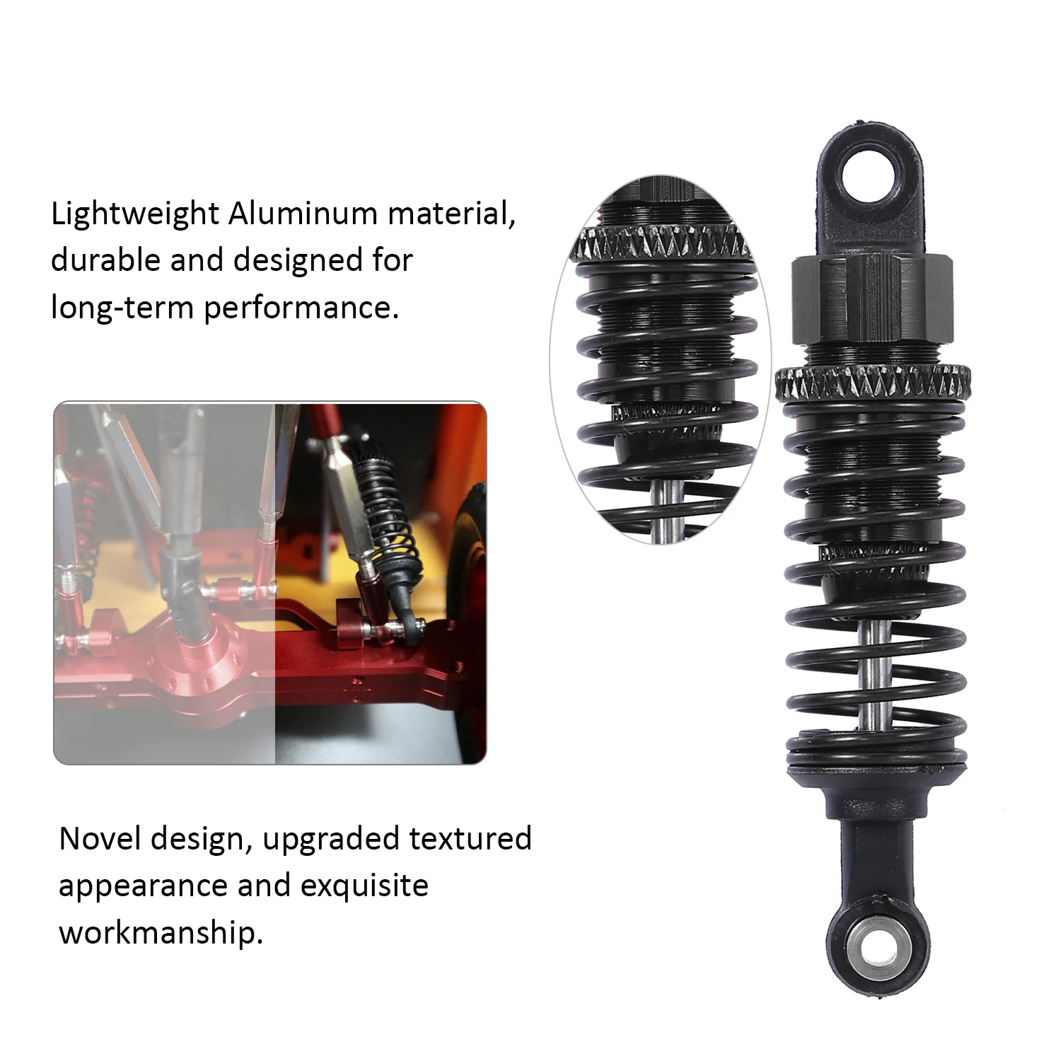 Амортизатор из алюминиевого сплава демпфер для автомобиля D90 MN 90 99 91 FJ 45 RC 1/12 Rock