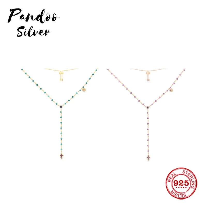 

Fashion Charm Sterling Silver Original 1:1 Copy,Sterling Silver Bead Necklace With Pendant Women 2021 Jewelry With Logo