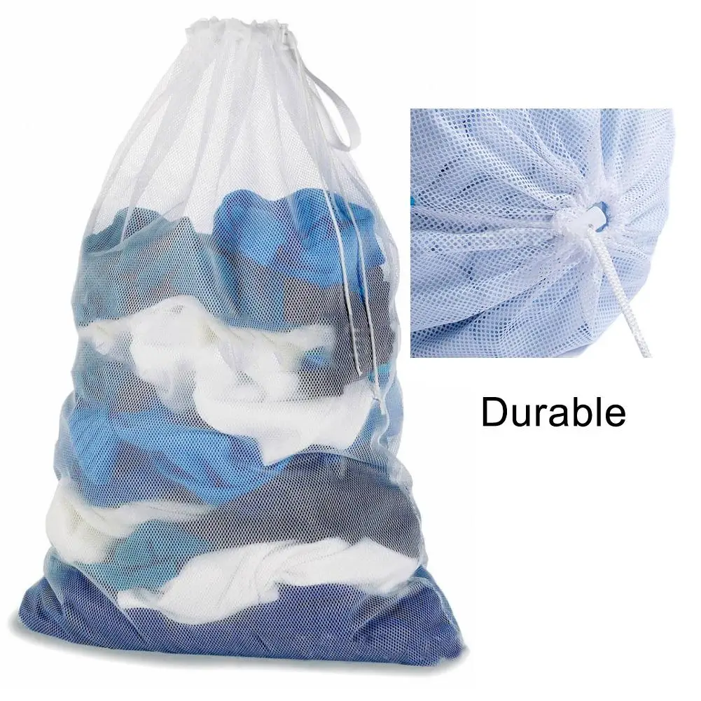 

Large Mesh Laundry Washing Machine Pouch Dirty Clothes Storage Bag Net Organizer