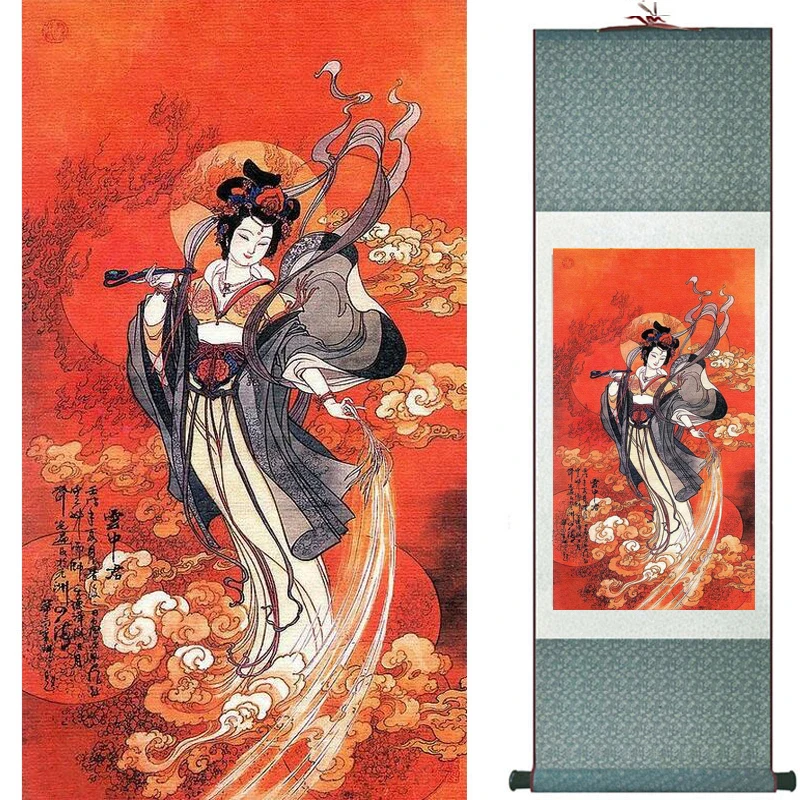 

Traditional Chinese art painting Silk scroll painting Chinese wash painting 2019073105