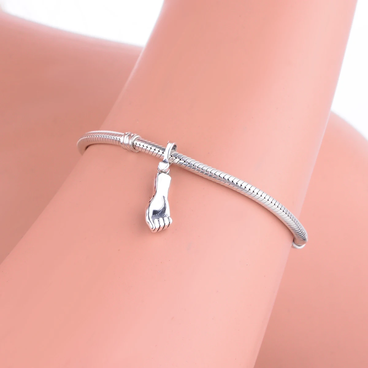 Бусина шарм жест из серебра 2020 пробы для браслета|Бусины| |