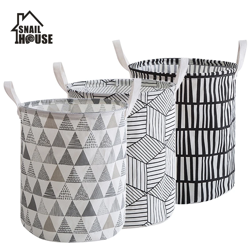 Корзина для грязного белья Snailhouse водонепроницаемая сумка с принтом складной