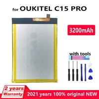 new original 3200mah phone battery for oukitel c15 pro in stock high quality genuine batteries with free toolstracking number