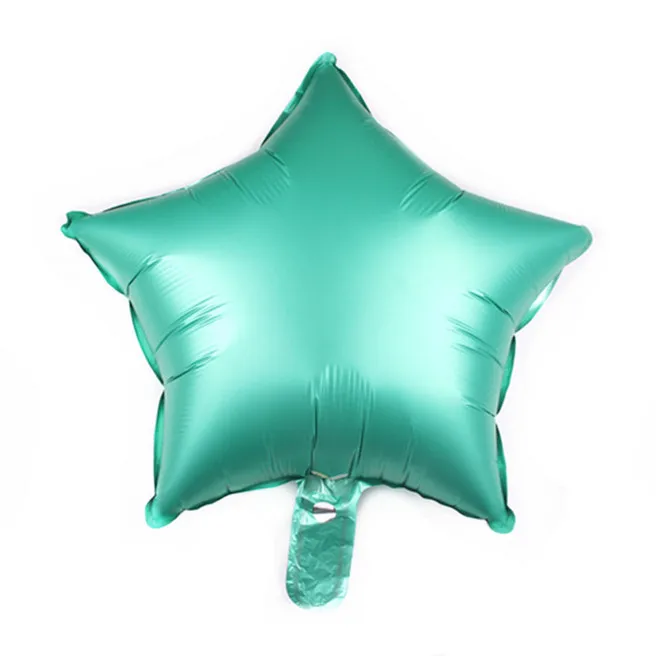 green star 10 шт. 18 дюймов металлический шар с сердечками из фольги 12 дюймов мульти латексный гелиевый металлический шар на день рождения Свадебные украшения - Цвет: green star