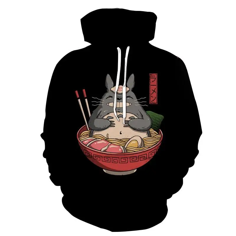 

2021 Spring And Autumn Men's And Women's Hoodie 3d Printing Spirited Away Children's Cartoon Sweatshirt Anime Harajuku Top