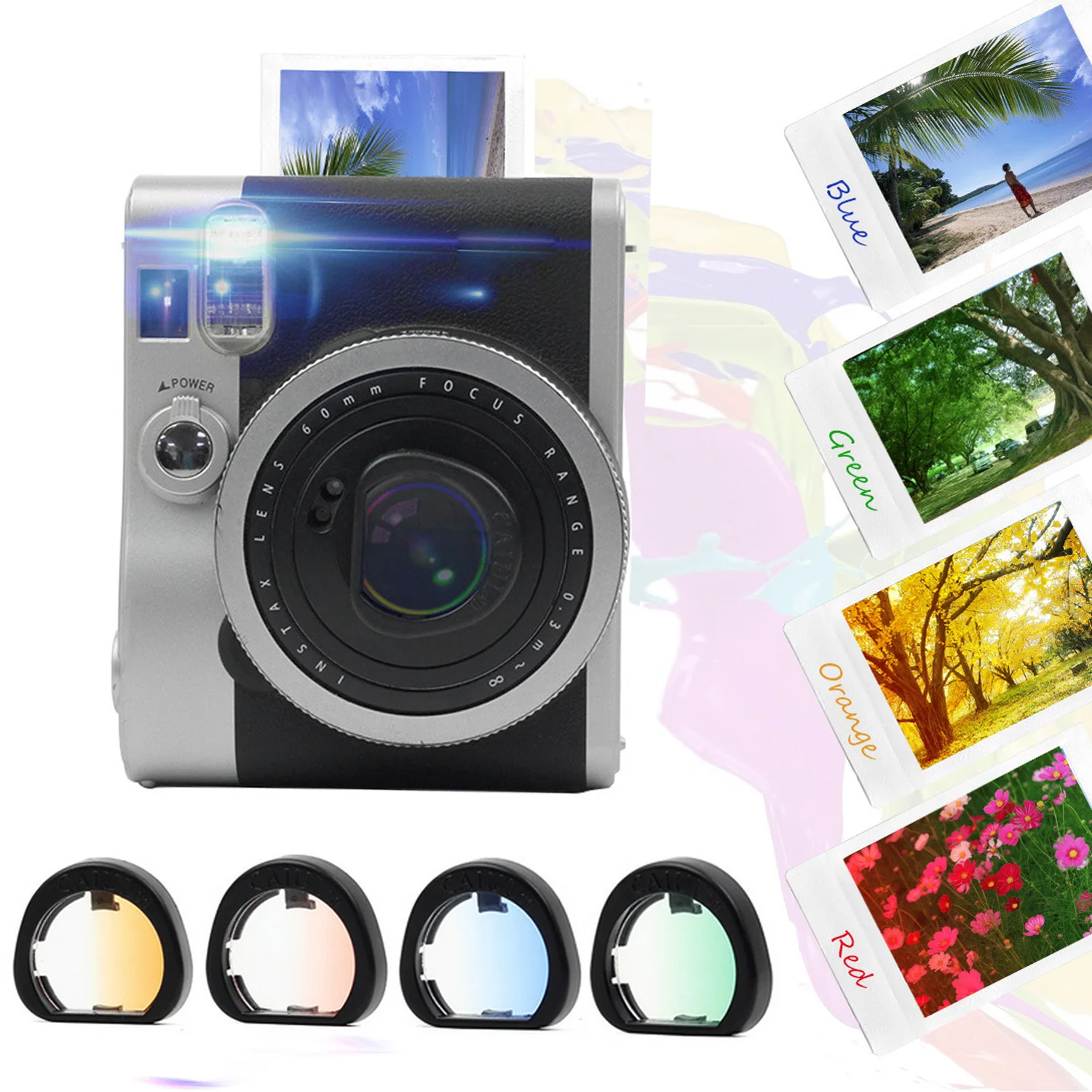 4 шт. фильтр для объектива камеры SUNNYLIFE градиентный цвет Fujifilm Fuji пленка Instax Mini 90
