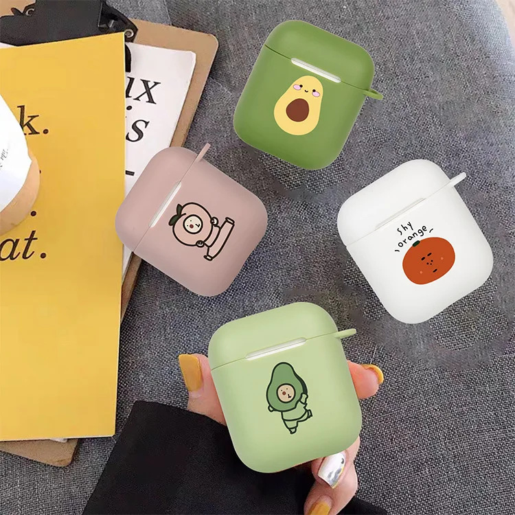 Двусторонний оранжевый для Apple Airpods1/2 беспроводной Bluetooth наушники рукава милый