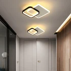 Современный светодиодный для помещений потолочный светильник для входа балкона, Круглый квадратный светодиодный потолочный светильник для спальни, коридора, дома