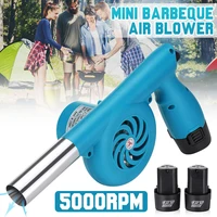 handheld electricity bbq fan mini portable cooking fan for outdoor bbq picnic air blower cooking stove tool with lithium battery