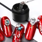 Суперклейкие Стразы для дизайна ногтей, клей УФ-гель для ногтей для самостоятельного изготовления ногтей, кристаллы, драгоценные камни, украшения для маникюра