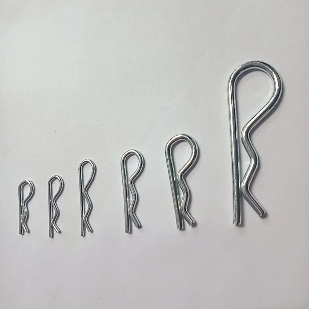 150PCS/SET Anti-Rust Hair Pin Hitch Retaining R Clip Lynch Cotter Spring Assorted Kit Split Pins Set Fastener | Обустройство дома