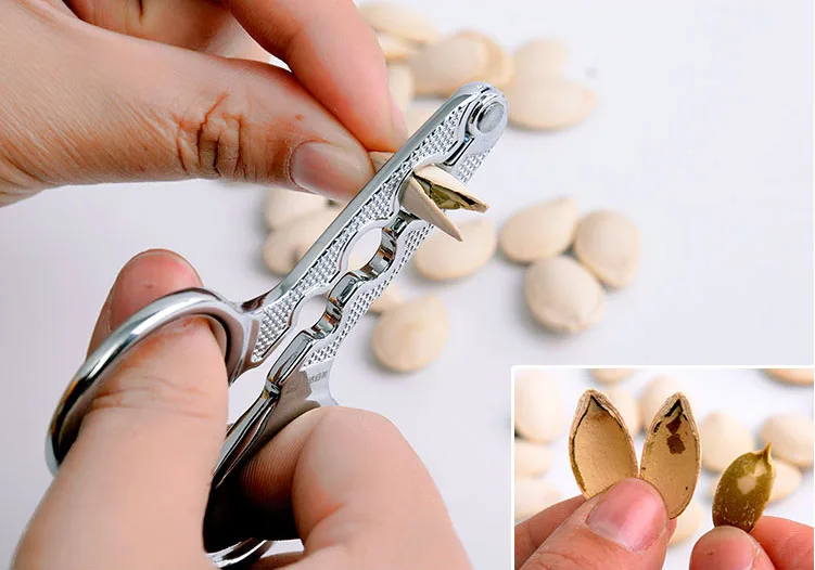 

Melon Sheller Kitchen Household Walnut Nutcracker Seed Plier sunflower Nut Opener Clamp Cracker Scissor Pine tool