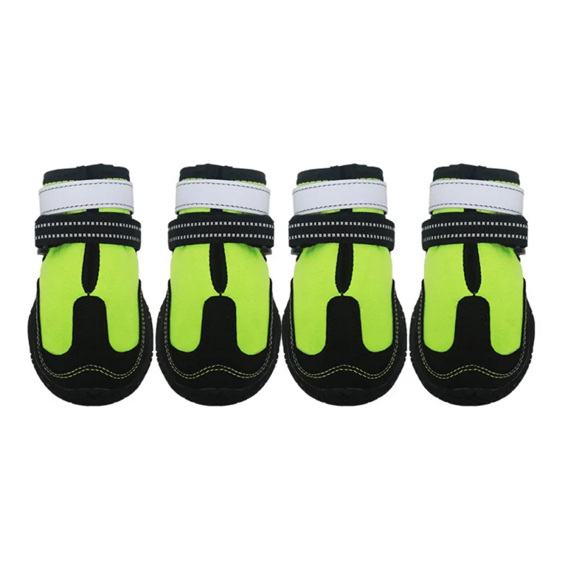 

Reflective Pet Dog Shoes Waterproof Dog Boots Warm Snow Rain Pets Booties Anti-slip Outdoor Footwear For Small Medium Large Dog