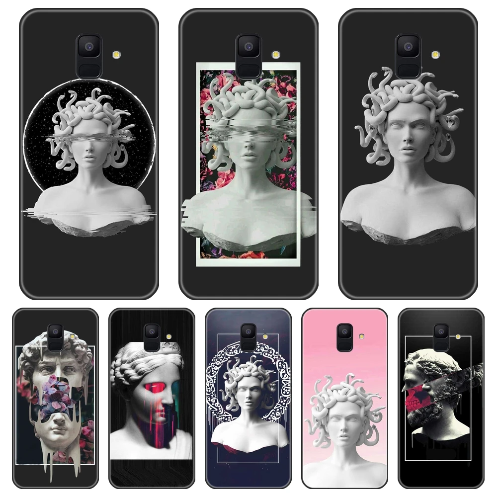 ТПУ Медуза художественный чехол для телефона силиконовый Samsung Galaxy A3 A5 A7 2016 2017
