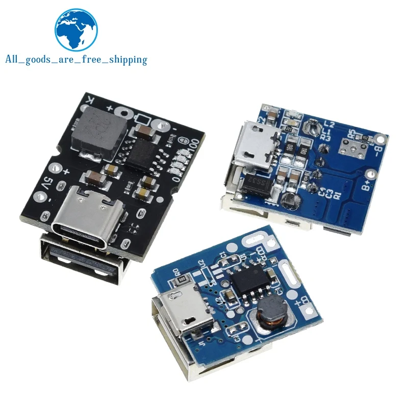 Тип C/Micro USB 5V 1A 2A повышающий преобразователь постоянного тока с Мощность модуль