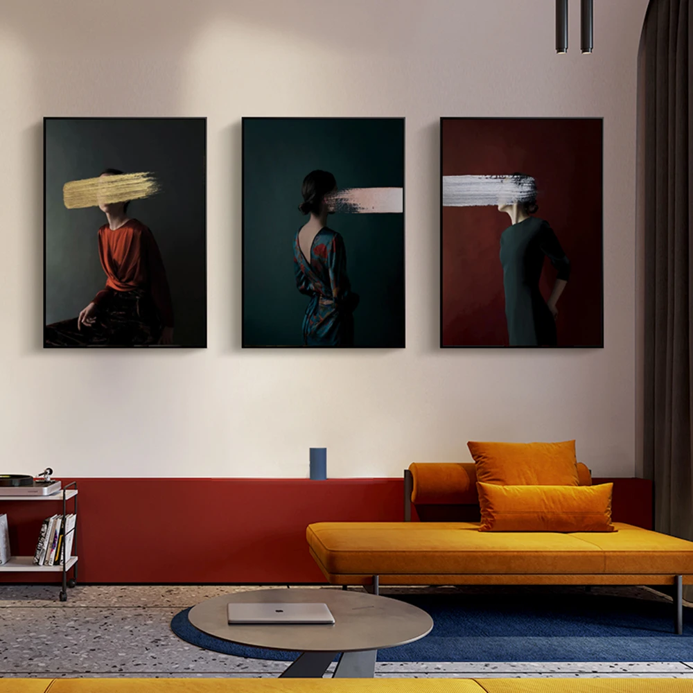 Абстрактная настенная живопись на холсте Hd плакат Печатный Настенный декор для