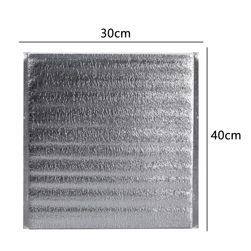 

50Pcs Aluminum Foil Lunch Cooler Bag Insulation Folding Picnic Portable Ice Pack Food Thermal Bag Food Delivery Bag