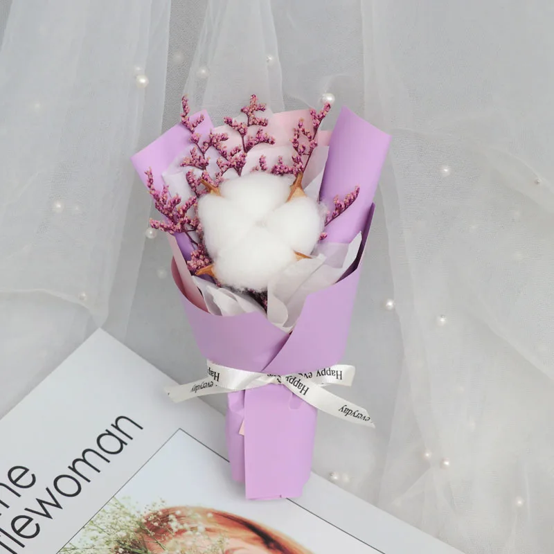 

Natural Small Bouquet Preserved Flowers Present Gift Cute Girlfriend Party Valentine Birthday Wedding