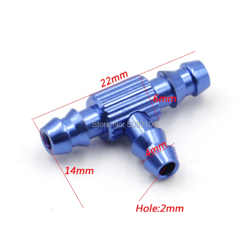 2 шт алюминий сплав 3 way топливна