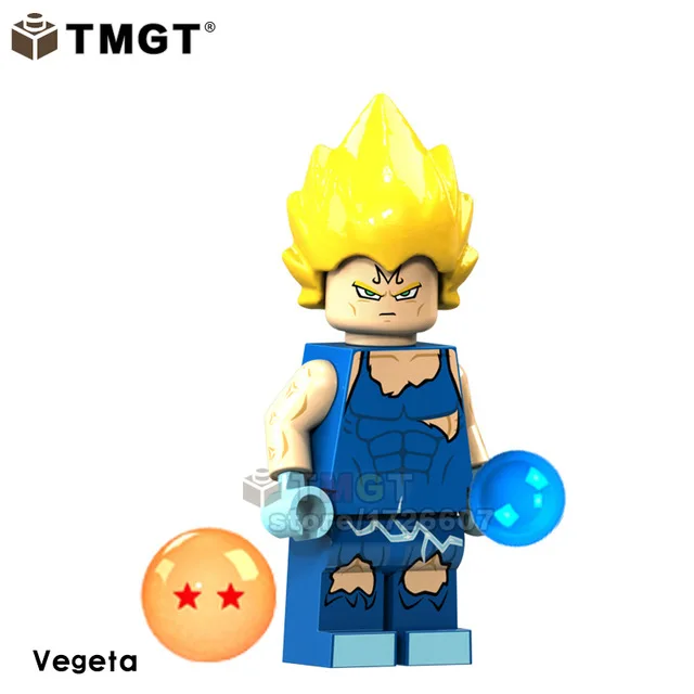 Одна распродажа Dragon Ball Z Сон Гоку гогета плавки ланч-маи Android 17 строительные блоки игрушки для детей - Цвет: XP022-Vegeta