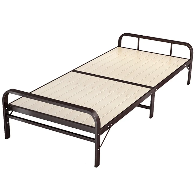 

Сталь-деревянная складная кровать один прокат номер простой nap Кроватка-люлька для установки внутри помещения общежития с железным каркасо...