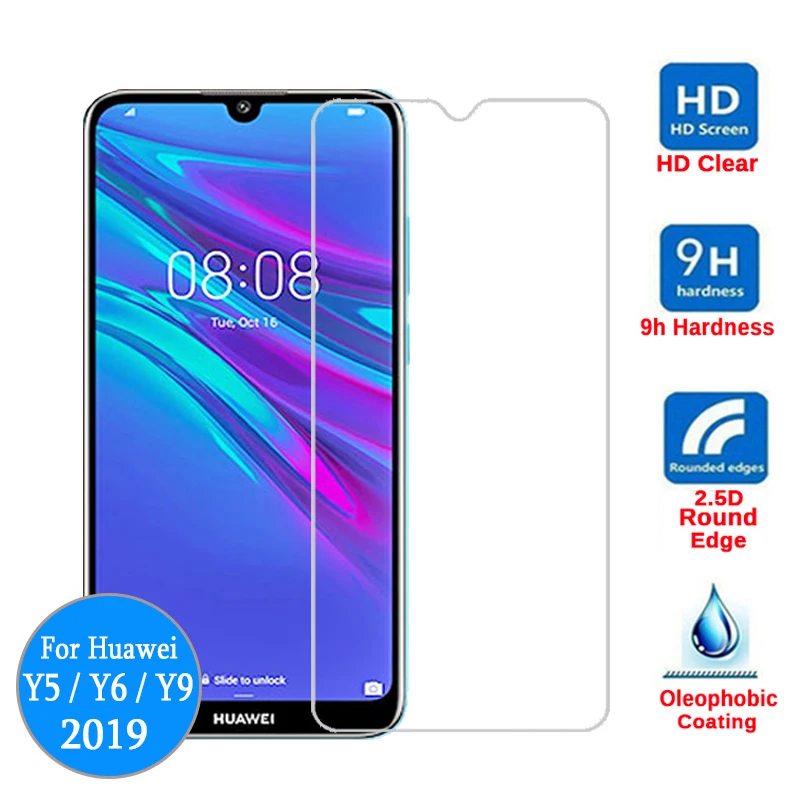 Защитное стекло для huawei Y6 2019 закаленное Y9 Prime Y5 Pro glass Y 6 5 9 Защитная пленка