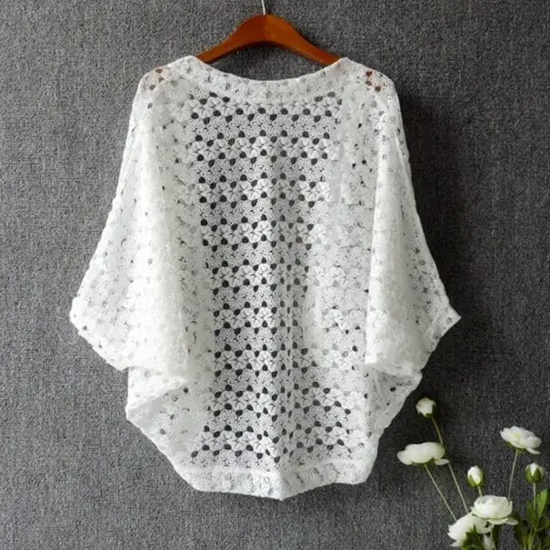 Женский кружевной кардиган в японском стиле милые кружевные топы с рукавами
