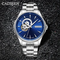 cadisen men mechanical wristwatches automatic watch men brand luxury business tourbillon nh39 watch clock relogio masculino 2022