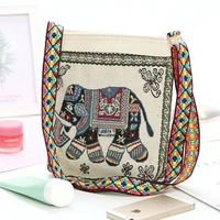 summer womens bag new style messenger bag elephant national style embroidery small square bag fashion mobile phone shoulder bag