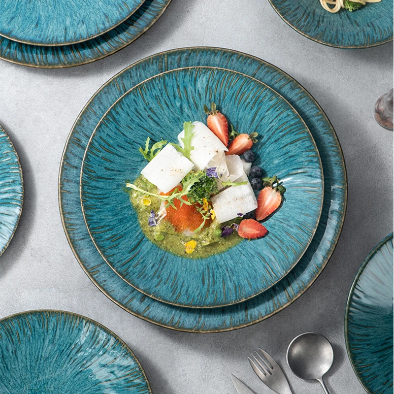 

Ceramic Food Dish Plate Kitchen restaurant Dinner party ceramic plate set Salad Platter Dish Dinnerware