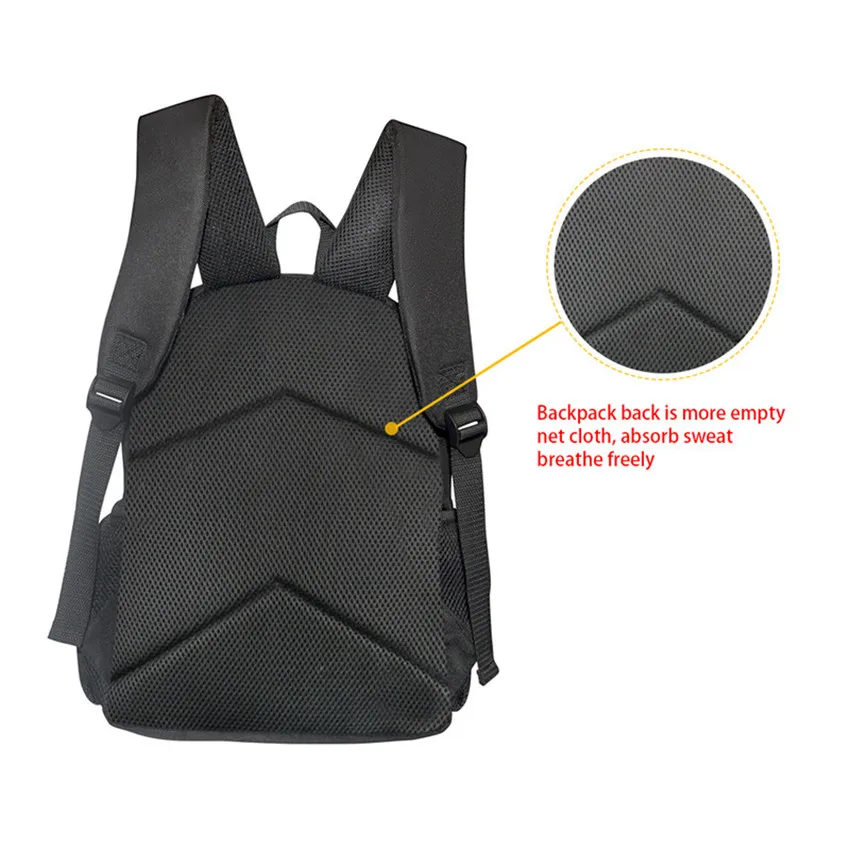 Geometry Dash Student School Bags Set Primary School Cartoon Book Bag  for Girls Boys Kids Blue Bookbag Backpacks Set 15inch