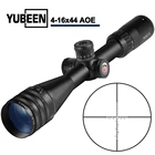 YUBEEN 4-16x44 AOE Регулируемый оптический прицел, зеленый, красный прицел с подсветкой, охотничьи прицелы, тактический прицел для страйкбола