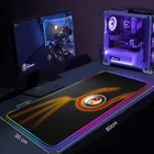 Светодиодный игровой коврик для мыши, коврик для мыши RGB, большой игровой коврик для геймеров XXL, аксессуары, коврик для мыши, религиозный Инь и Ян, настольный игровой коврик с подсветкой