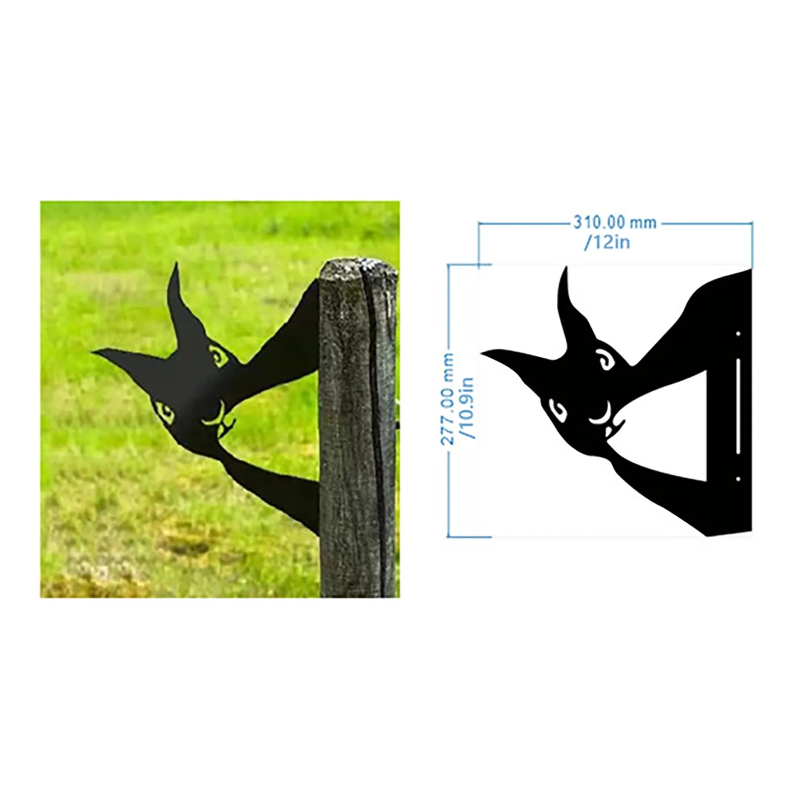 

Farm Peeping Animals Garden Landscape Ornaments Cattle Metal Art Outdoor Outdoor Garden Pendant Decoration Lawn Accessories