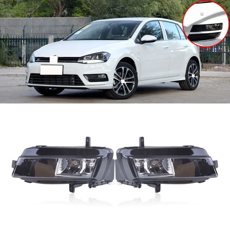 CAPQX 1 пара передние противотуманные фары светильник с лампой для VW Golf 7 MK7 VII TDI GTI TGI