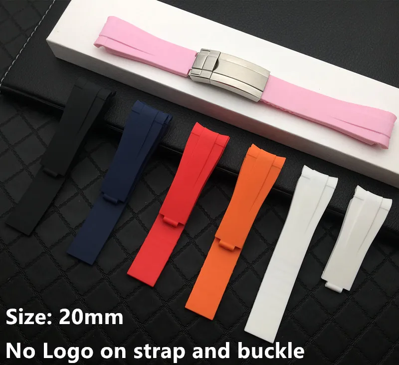 20 мм резиновый силиконовый ремешок для часов высокого качества комбинированный