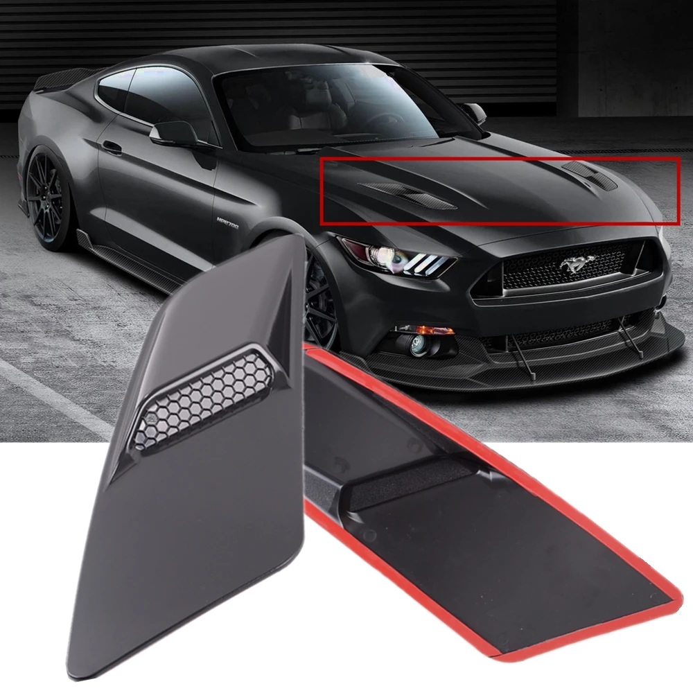 Черная Автомобильная панель воздухозаборника для Ford Mustang 2015 2016 2017 передняя