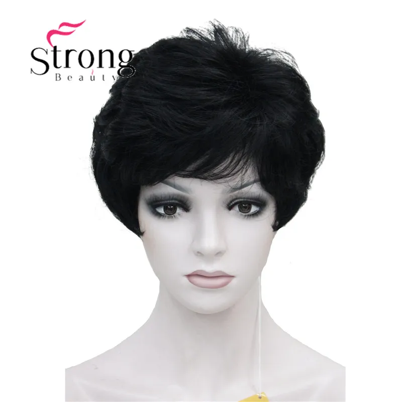 StrongBeauty женский короткий синтетический парик из натуральных волос, светильник, парик из коричневых волос