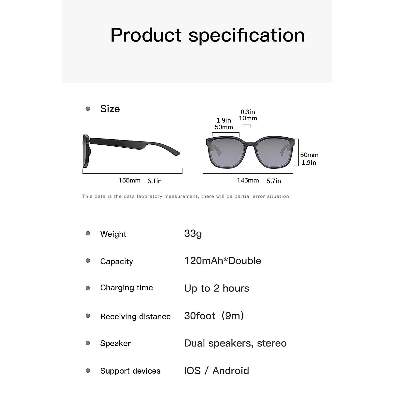 구매 스마트 안경 무선 블루투스 음악 헤드셋 오디오 스피커 핸즈프리 통화 헤드폰 선글라스, 안드로이드 및 IOS 용 # G3
