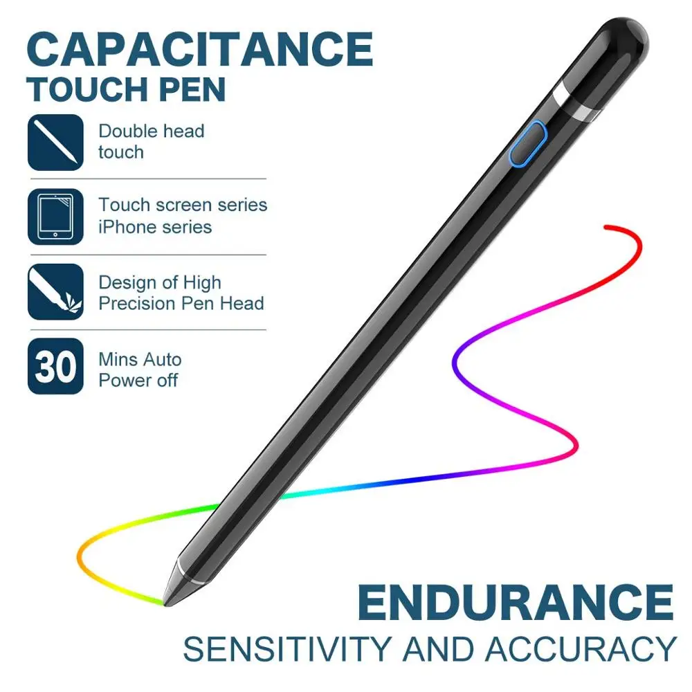 pencil-bbb Для aррle iрad рro 11 12,9 10,5 9,7 активный стилус для сенсорного экрана, Смарт постоянной ёмкости, универсальный конденсатор карандаш для iPad mini 5 4 3 2 1 iPad Air 1 2 3 - Цвета: pencil-bbb