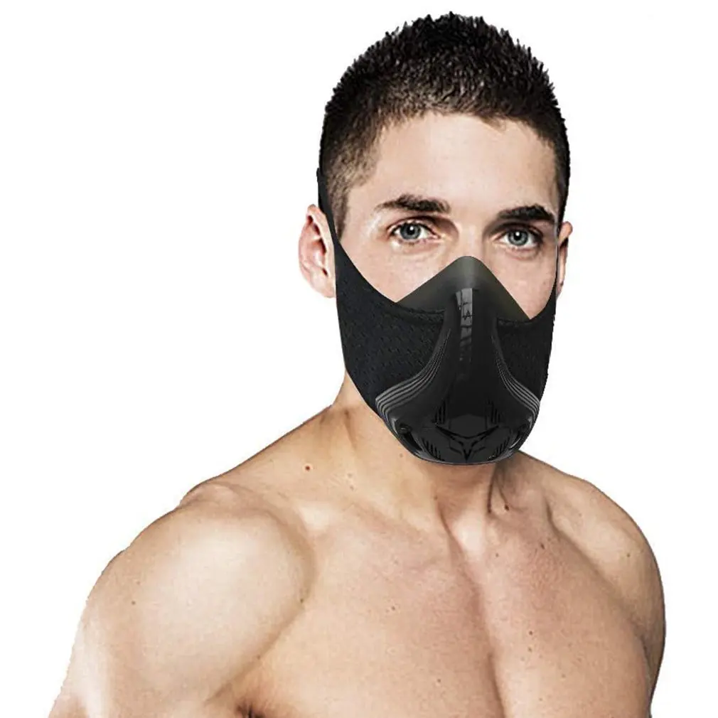 

2021 NEW Oxygen Barrier Sports Mask Fitness Running Plateau Altitude Riding High Altitude Mask For Aerobic Running